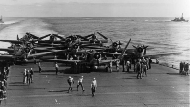 VIVA Militer: Pesawat tempur AS di Kapal Induk USS Enterprise