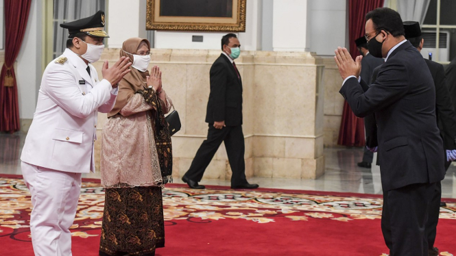 Pelantikan Wakil Gubernur DKI Jakarta Ahmad Riza Patria
