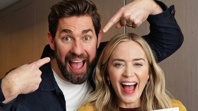 John Krasinski e Emily Blunt.