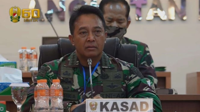 Kasad Jenderal TNI Andika Perkasa Meneteskan Air Mata