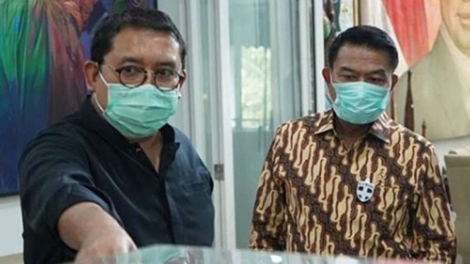 Politisi Gerinda, Fadli Zon dan Kepala Staf Kepresidenan, Moeldoko.