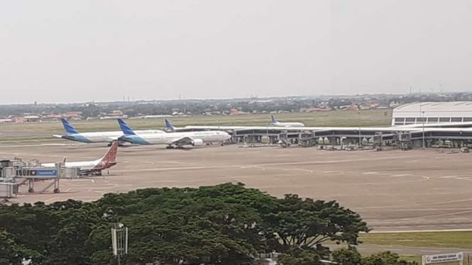 Penampakan bandara Soekarno-Hatta saat Pandemi Corona.