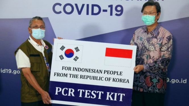 Donasi alat uji PCR Pemerintah Korea Selatan ke Gugus Tugas COVID-19 Indonesia