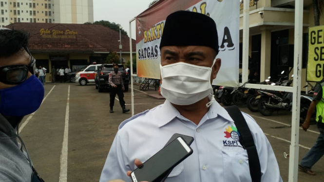 Ketua Federasi Serikat Pekerja Metal Indonesia (FSPMI), Wido Pratikno