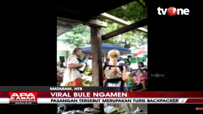 Viral bule ngamen di Lombok