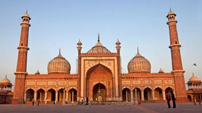 Masjid Jama di Delhi, India. 