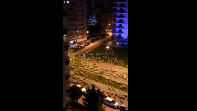 Domba turun ke jalanan di kota Turki