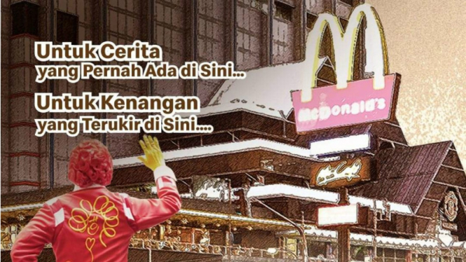 McDonald Sarinah akan tutup permanen pada Minggu, 10 Mei 2020 pukul 22.05 WIB