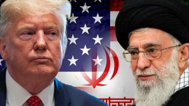 Militar vía: el presidente de los Estados Unidos, Donald Trump, y el presidente iraní, Hassan Sacerdote,