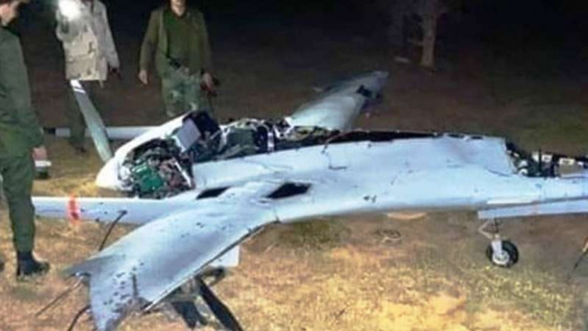VIVA Militer: Bangkai drone Turki yang jatuh ditembak pasukan Singa LNA