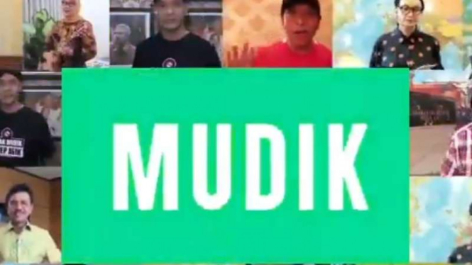 Video lagu jangan mudik para menteri Jokowi