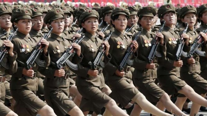 VIVA Militer: Prajurit wanita Tentara Rakyat Korea Utara