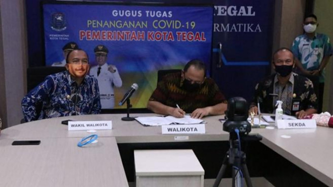 Kota Tegal saat mendapatkan opini WTP kembali