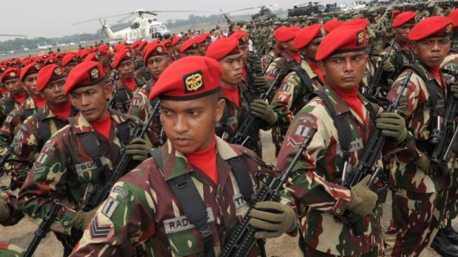 VIVA Militer: Prajurit Komando Pasukan Khusus (Kopassus) TNI Angkatan Darat