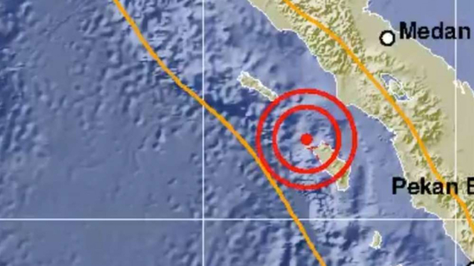 Gempa Bumi 5,1 SR guncang Nias Utara.