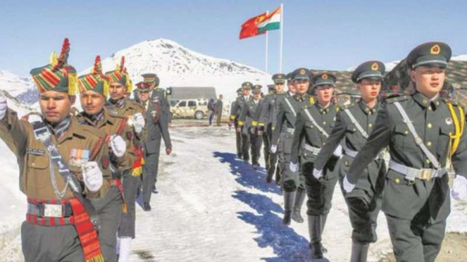 VIVA Militer: Militer India dan China di perbatasan Ladakh.