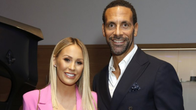 Legenda MU, Rio Ferdinand dan Kate Ferdinand.