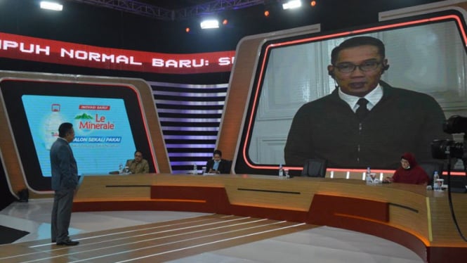 Gubernur Jawa Barat Ridwan Kamil di acara ILC tvOne, Selasa, 9 Juni 2020