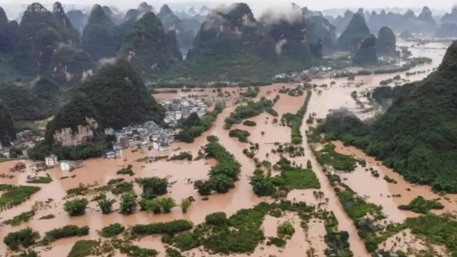 Banjir di China. 