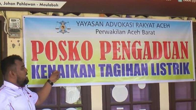 Posko pengaduan kenaikan tagihan listrik oleh LSM di Aceh