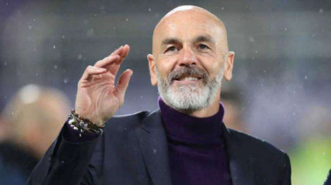 Pelatih AC MIlan, Stefano Pioli.