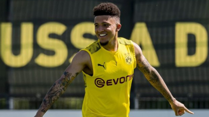 Bintang muda Borussia Dortmund, Jadon Sancho