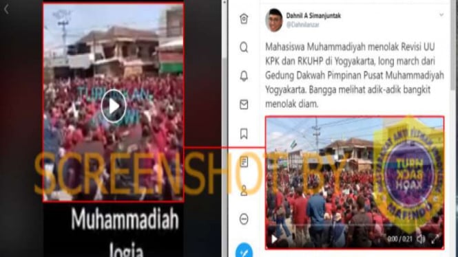 Akun facebook Putra Inka mengunggah video dengan narasi harapan Jokowi tumbang