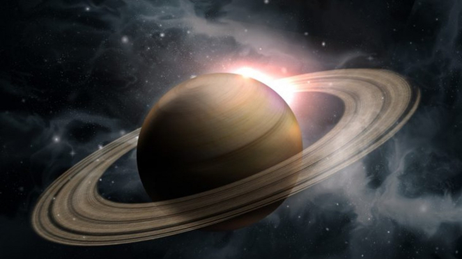 Planet Saturnus.