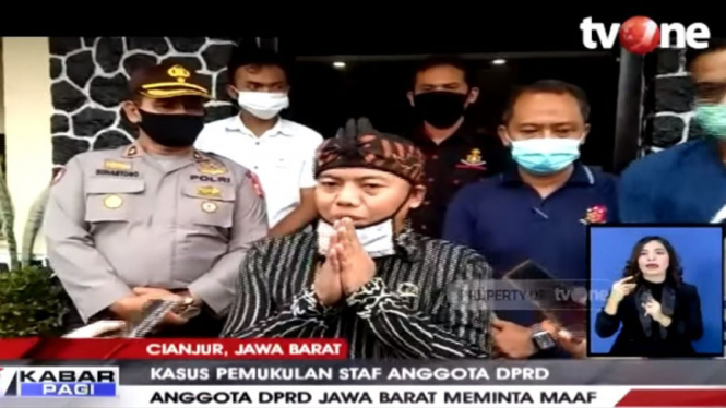 Kasus pemukulan karyawan hotel oleh staf anggota DPRD Jabar.