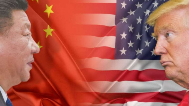 VIVA Militer: Ilustrasi ketegangan antara Amerika Serikat (AS) dan China