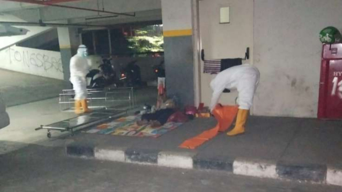 Sosok mayat ditemukan di Bekasi.