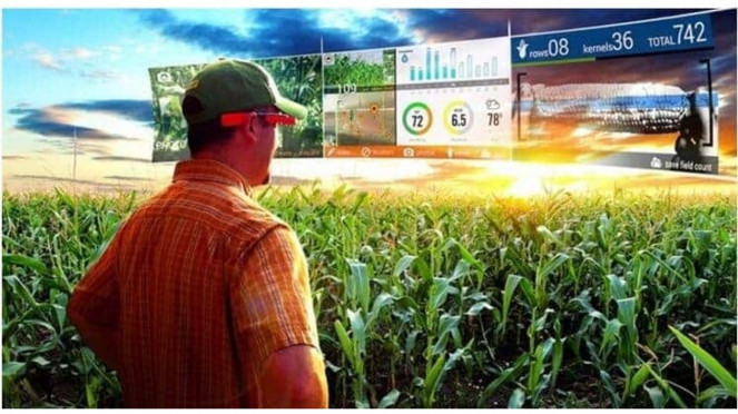 Teknologi augmented reality (AR).