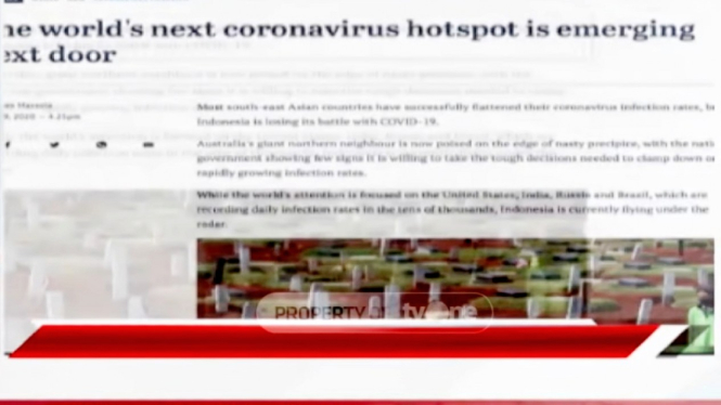 Media Australia tuding Indonesia sebagai zona epicentrum virus corona