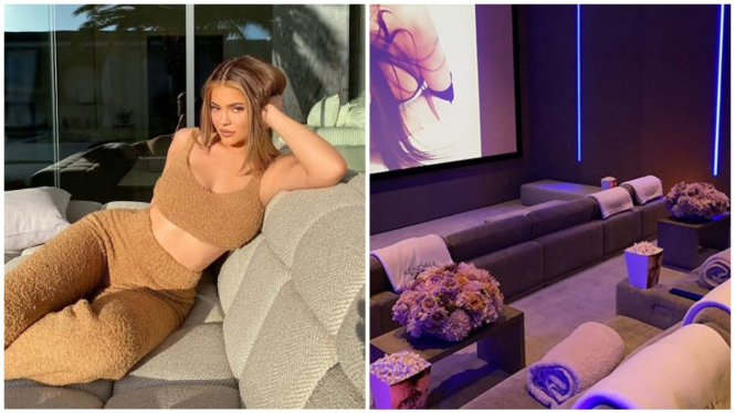 Kylie Jenner dan basement rumahnya yang diubah jadi bioskop