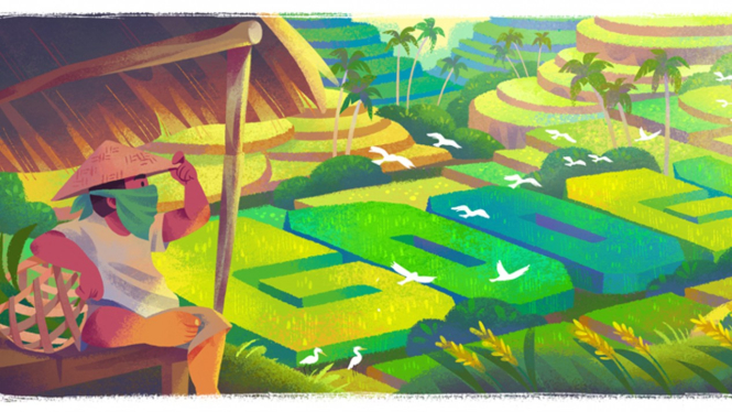 Google Doodle Subak Bali