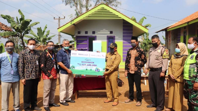 Peresmian Rumah Berkah untuk Negeri di Sukabumi, Selasa (30/6).