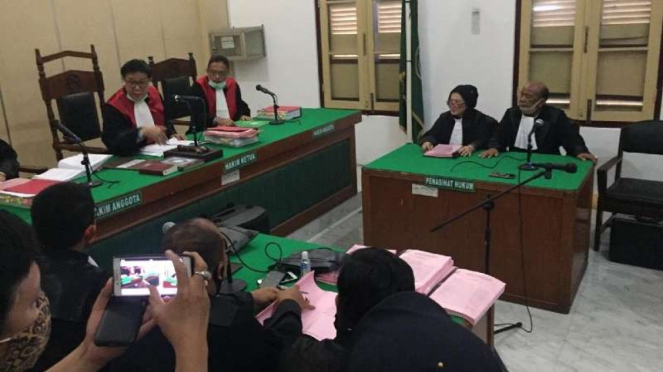 Pengadilan Negeri (PN) Medan menggelar sidang vonis pembunuhan Hakim Jamaluddin.