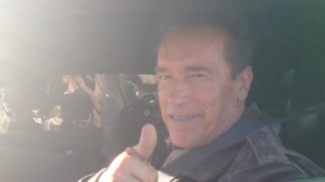 Arnold Schwarzenegger dalam film The Last Stand.