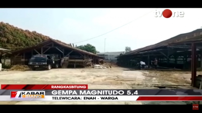 Kabar Siang tvOne tayangkan suasana pasca gempa Rangkasbitung, Banten