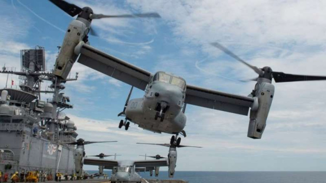 VIVA Militer: Pesawat hibrida tiltrotor MV-22 Osprey