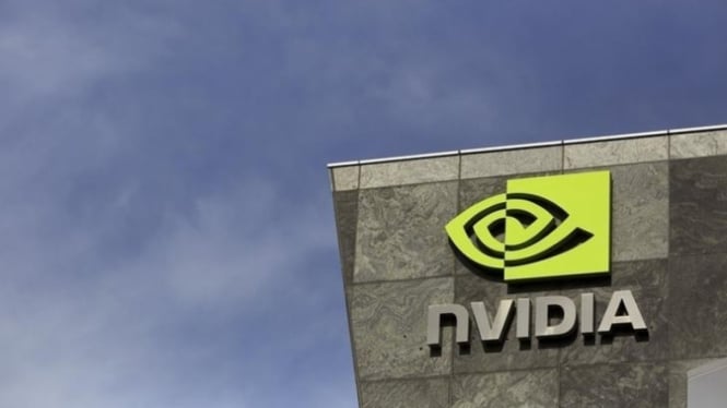 Logo NVidia. (FOTO: Reuters/Robert Galbraith)