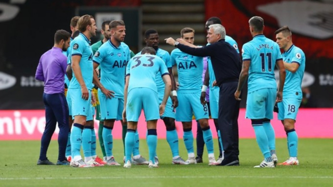 Jose Mourinho saat Tottenham Hotspur melawan Bournemouth