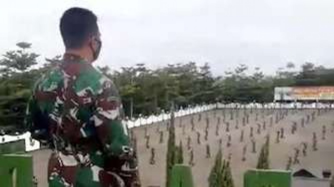 KSAD Jenderal TNI Andika Perkasa di Secapa AD di Bandung Sabtu (11/7/2020)