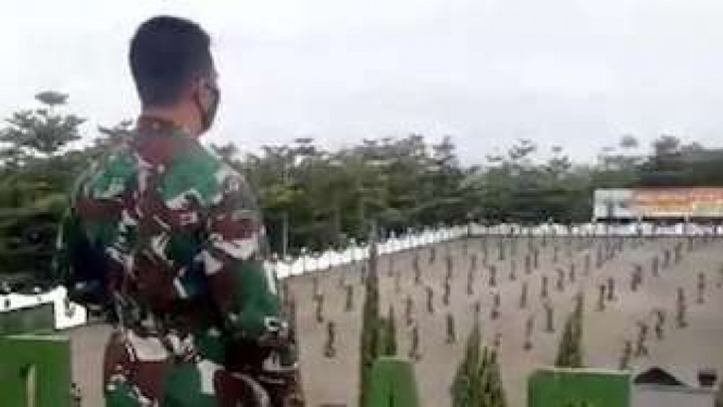 KSAD Jenderal TNI Andika Perkasa saat kunjungi Secapa AD di Bandung Sabtu (11/7/2020)