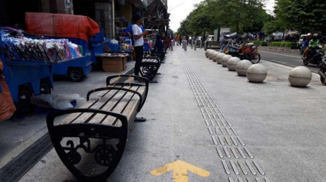 Pedestrian di Jalan Malioboro, Yogyakarta.