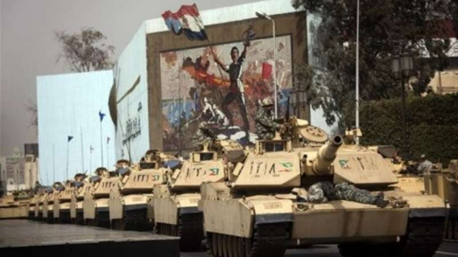 VIVA Militer: Tank militer Mesir.