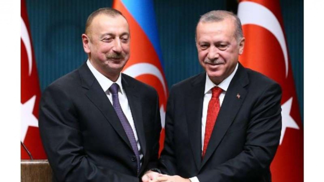 VIVA Militer : Presiden Turki Erdogan dan Presiden Azerbaijan Ilham Alyev