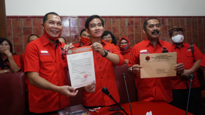 Putra sulung Presiden Jokowi, Gibran Rakabuming Raka, resmi diusung PDIP.