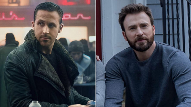 Ryan Gosling dan Chris Evans.