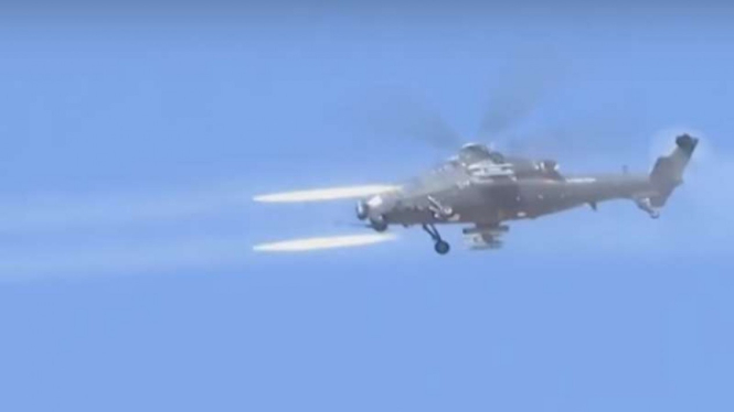 VIVA Militer: Uji coba rudal helikopter tempur militer China